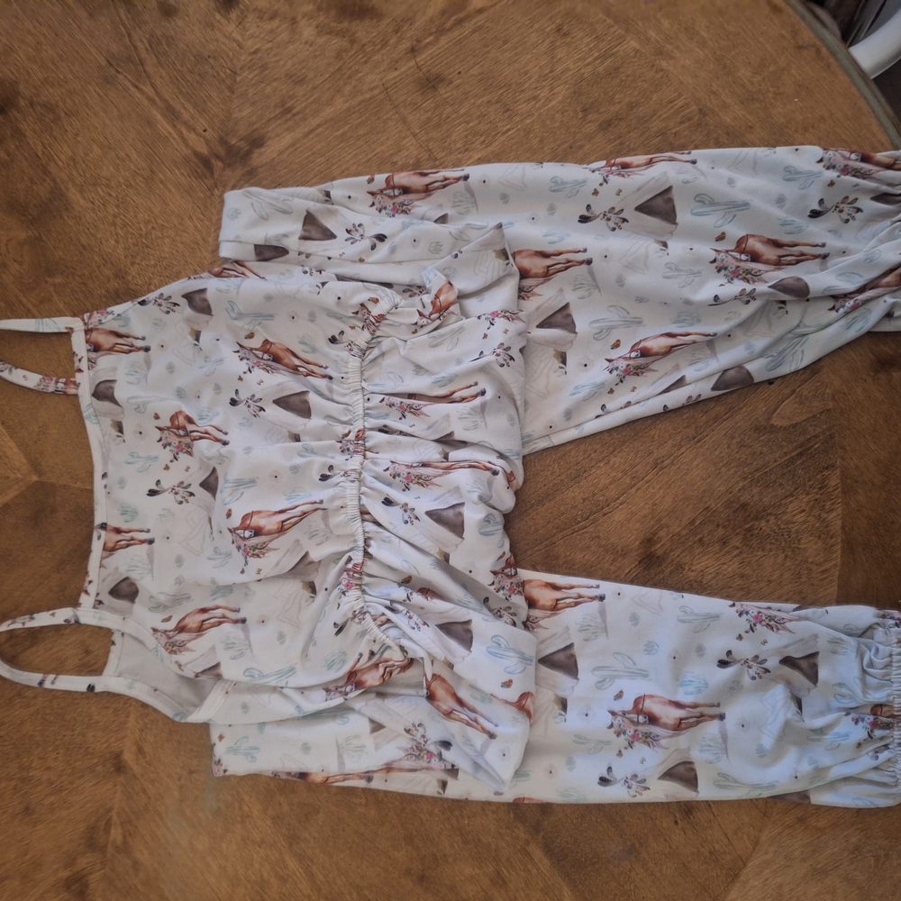 Boho Horse Print Jumpsuit